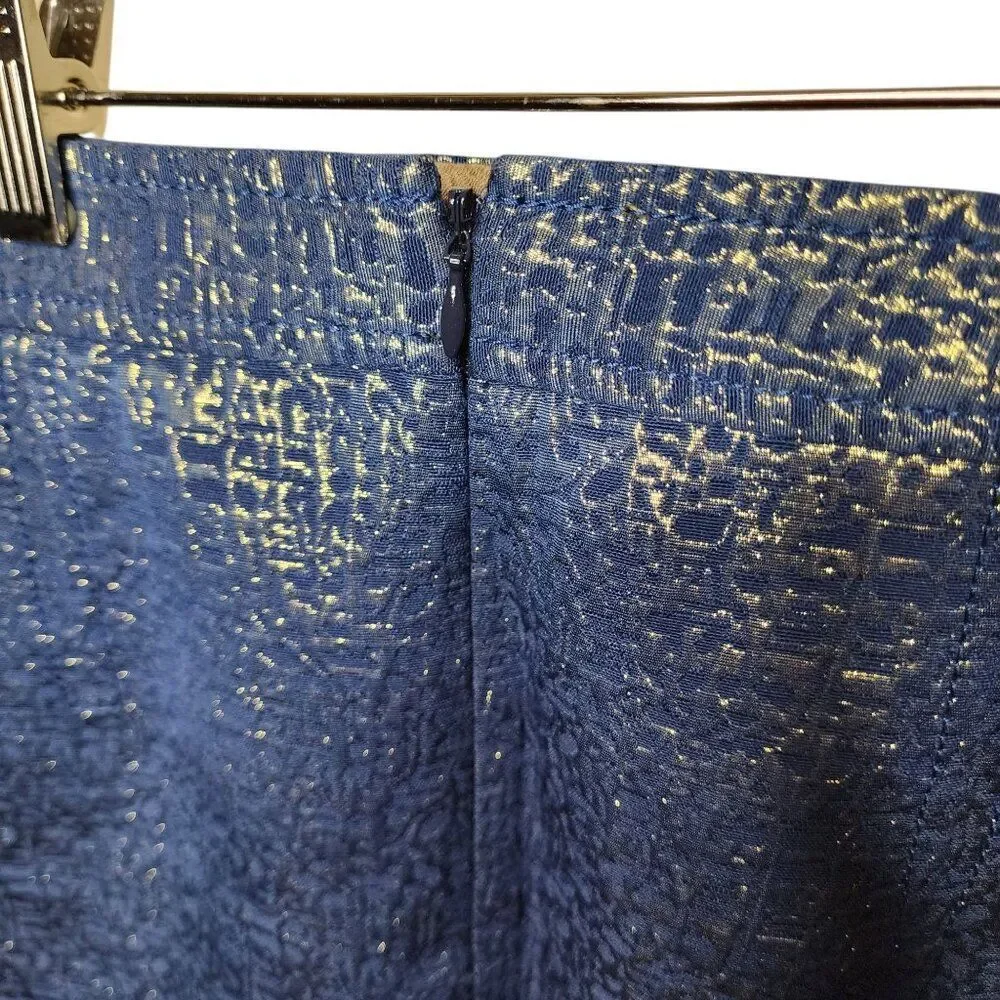 New Banana Republic Heritage Skirt Short Shimmery Womens Size 2 Blue